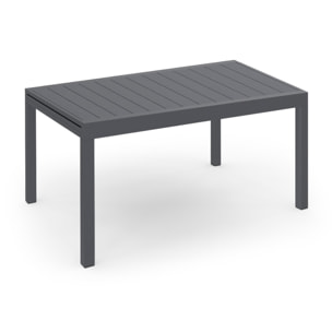 Table de jardin extensible 135-270cm polywood gris