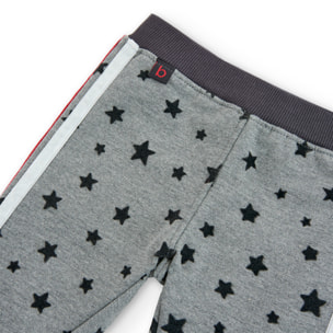 Pantalón felpa estrellas de bebé niña