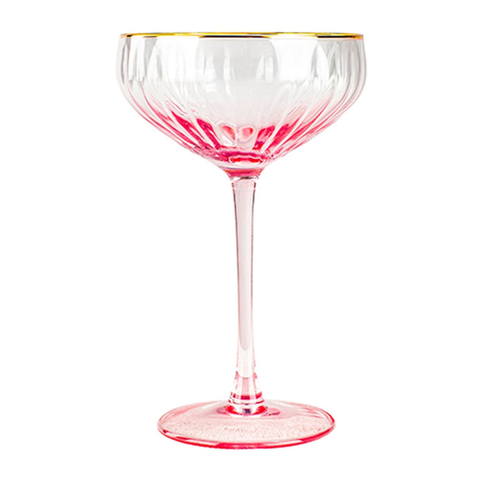 Lot de 4 coupes en verre 31cl rose GATSBY