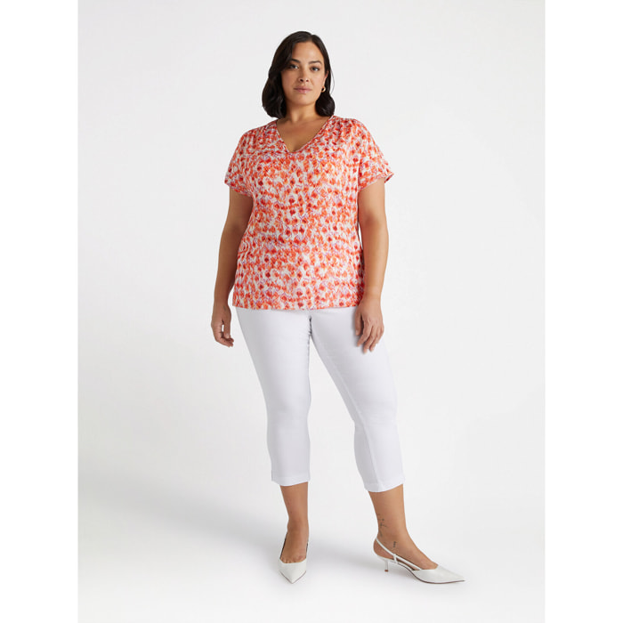 Fiorella Rubino - Pantalones capri de cinco bolsillos - Blanco