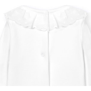 Body bebé manga larga cuello puntilla