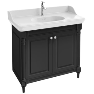 Pack meuble salle de bain Cléo 1889 plan vasque + colonne + miroir