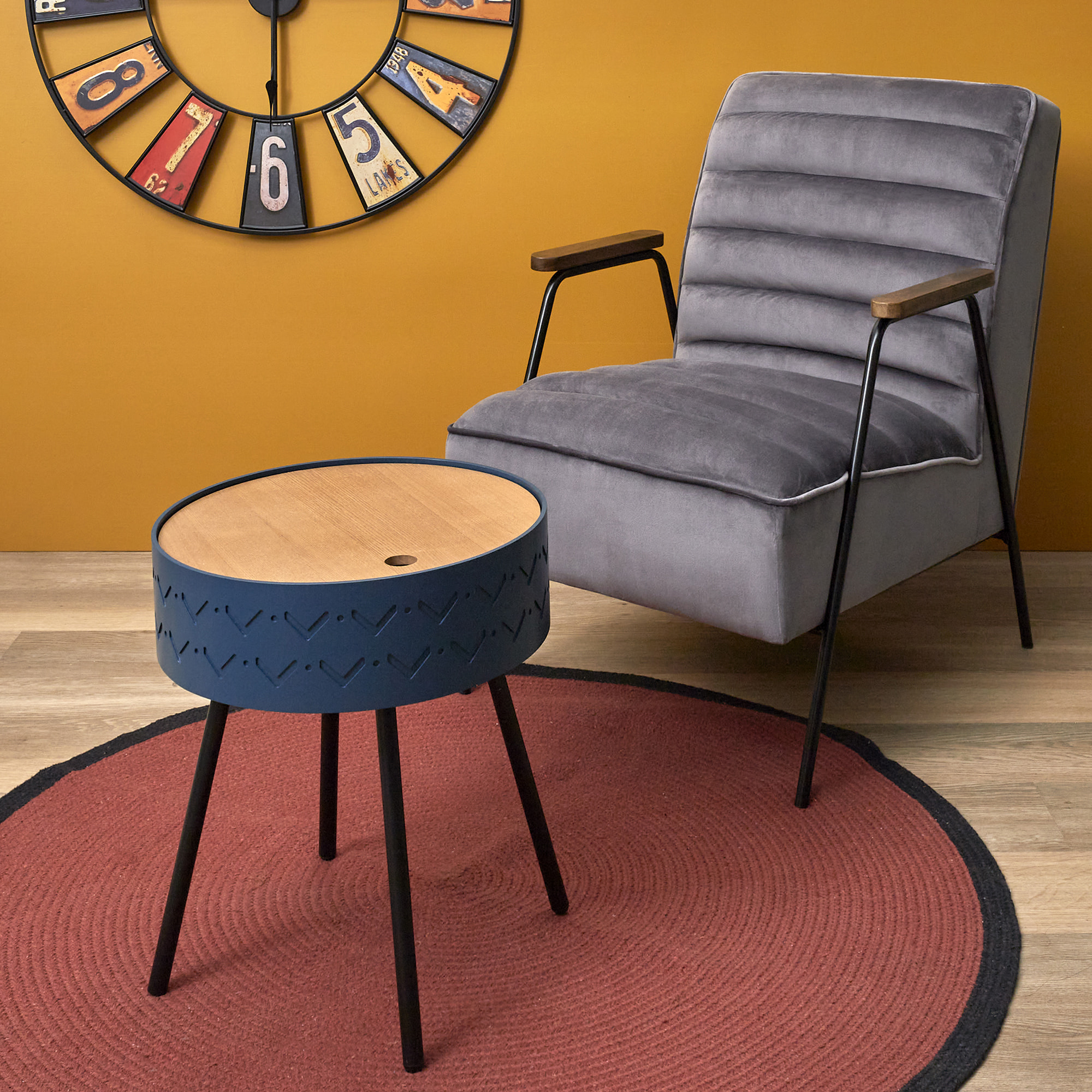 Table Coffre Eugenie Bleu Nuit