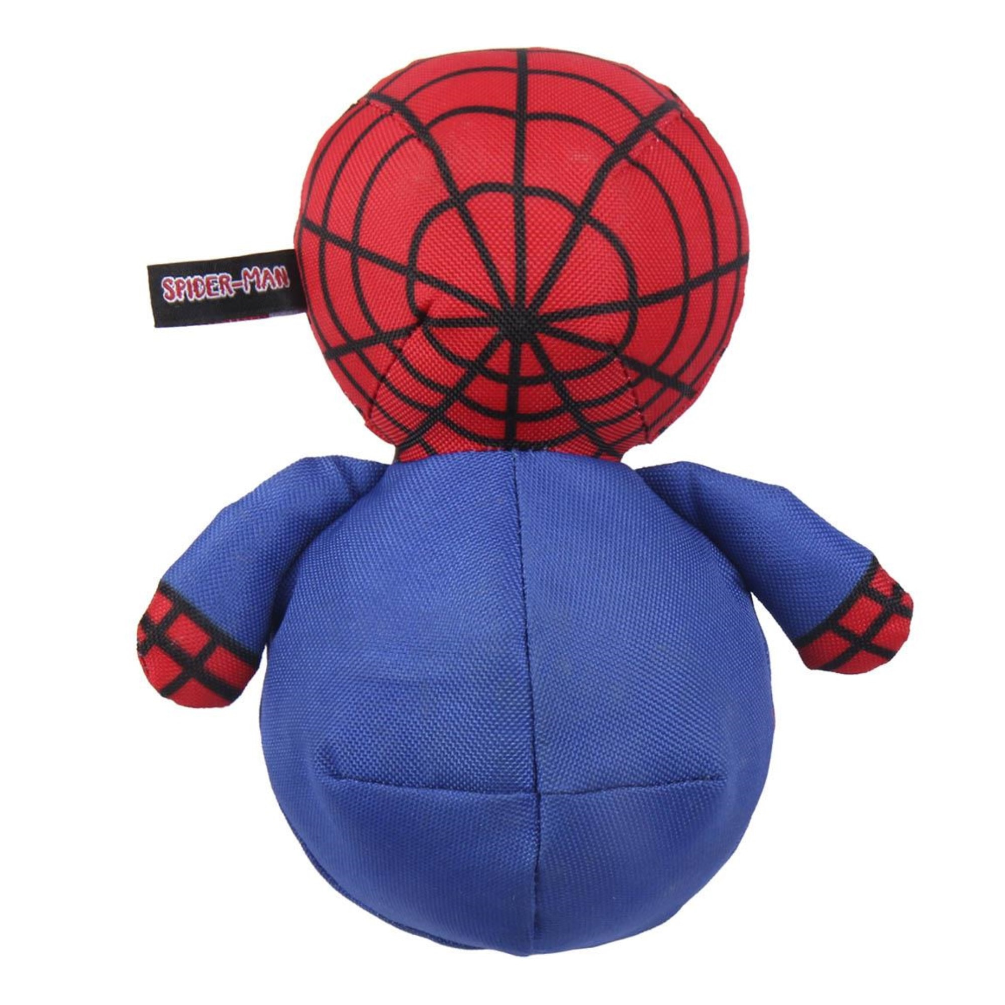 Peluche con mordedor para perros diseño spiderman