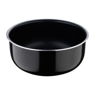 Juego de 3 cazos ø16ø18ø20cm en aluminio prensado negro click & cook san ignacio