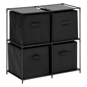 Etagère 2 niveaux Mix'n Modul noir