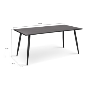 Table de jardin acier