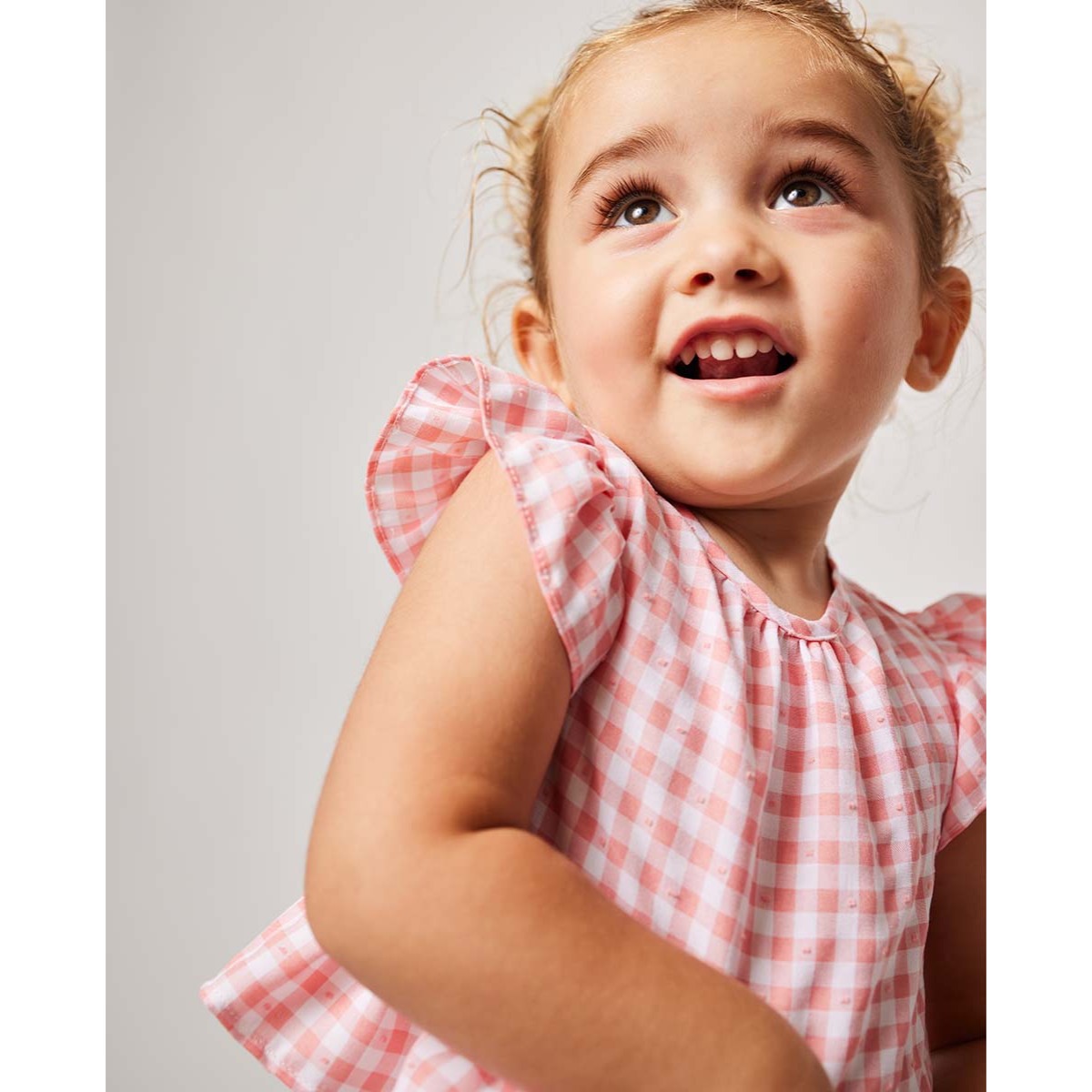 BLUSA VICHY PLUMETI ROSA