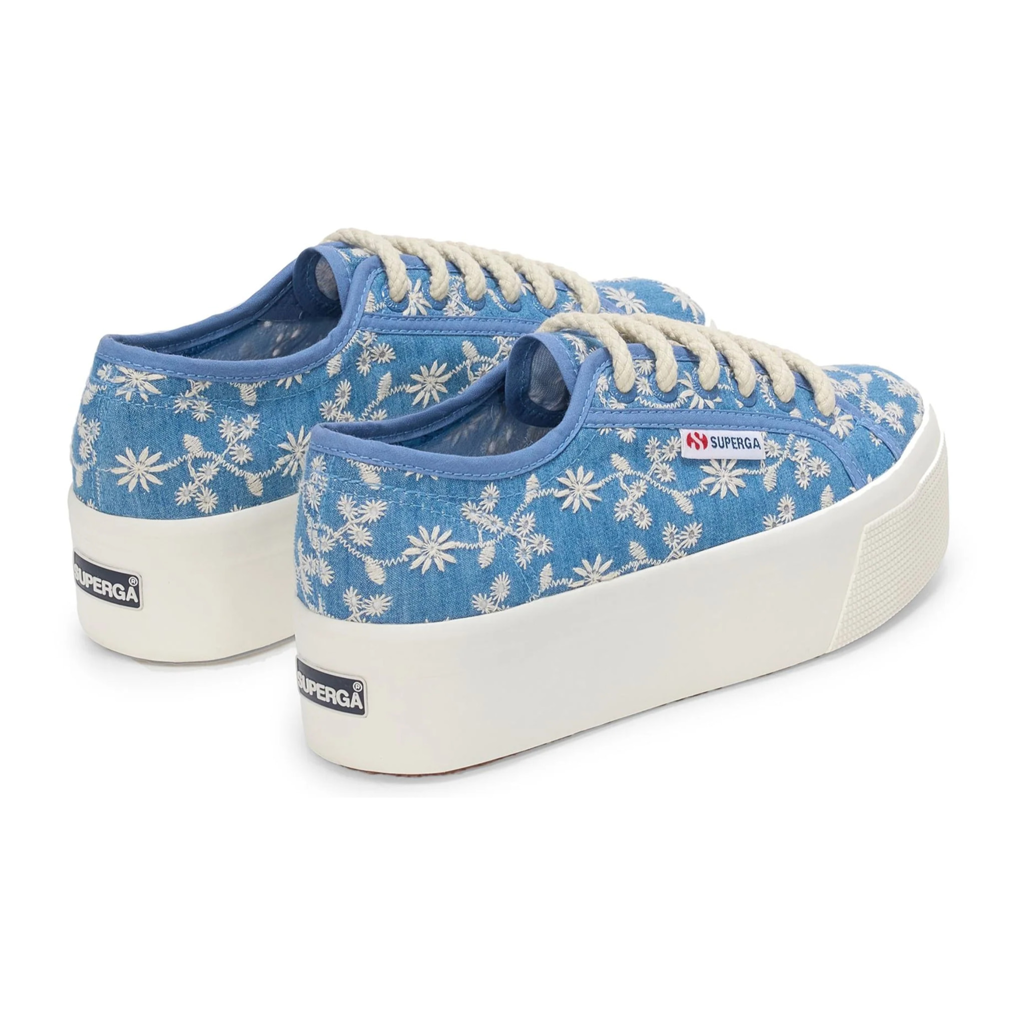Scarpe da donna Superga Blu 2790 Platform Sangallo