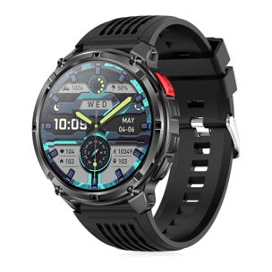Smartwatch QS35 con IA, oltre 100 modalità sportive, assistente vocale e monitor della salute.