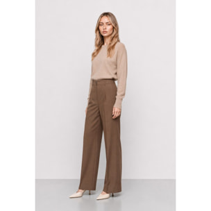 Kocca - Pantaloni sartoriali da donna a gamba larga e vita alta Donna