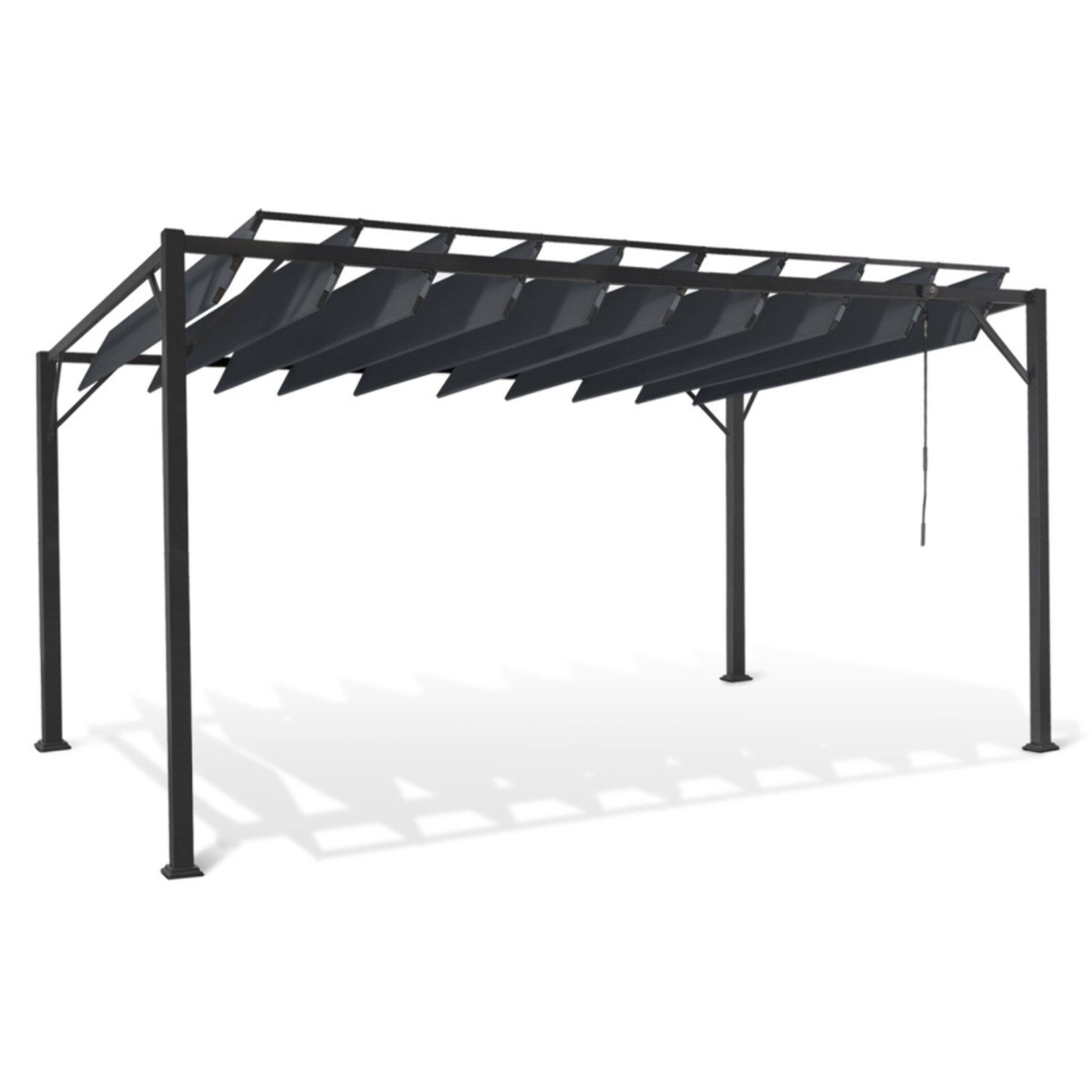 Pergola Venice 3x4m lames orientables gris