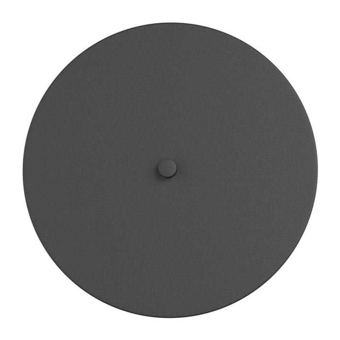 Lampada da parete Nemo in acciaio nero opaco