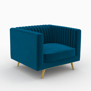 Ensemble canapé, fauteuil et table basse 4 places - Gatsby