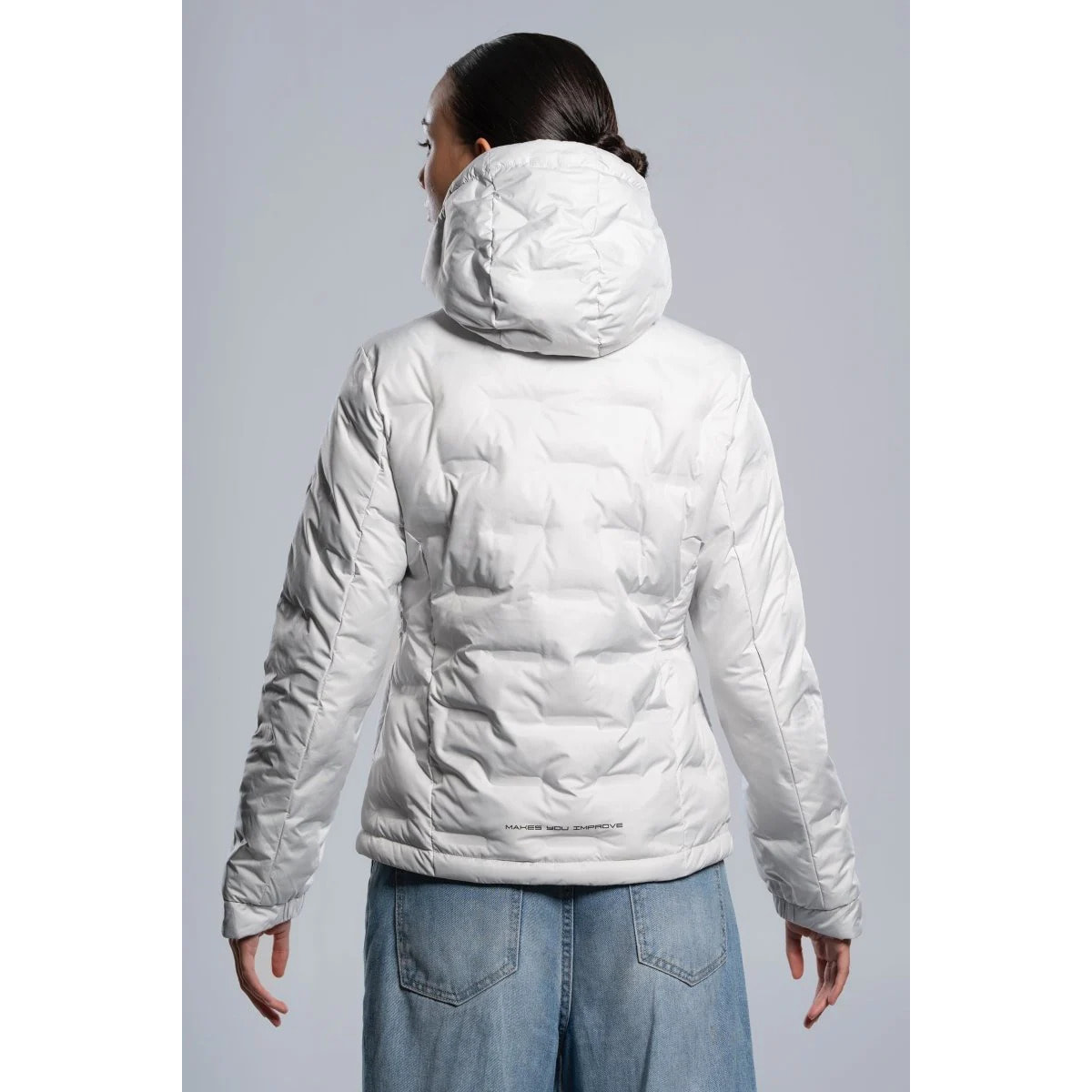 Chaqueta acolchada TEAM gris para mujer