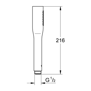 GROHE Vitalio Get Stick Douchette 1 jet Chromé 27458000