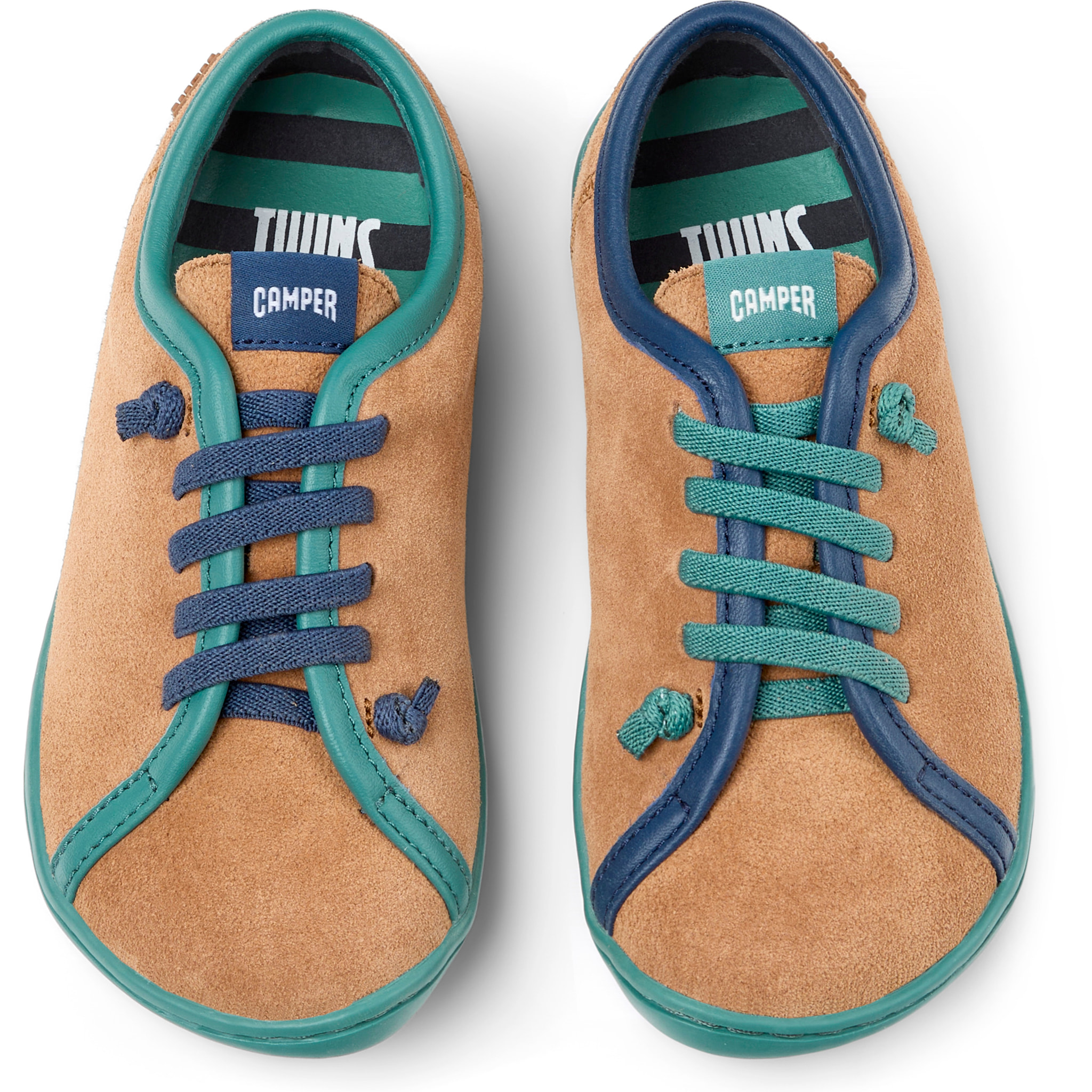 Sneakers - CAMPER Peu Cami Kids Twins - Marrone - Pelle scamosciata