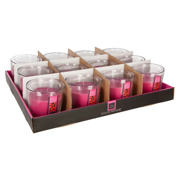 Bougie parfumée framboise 90g