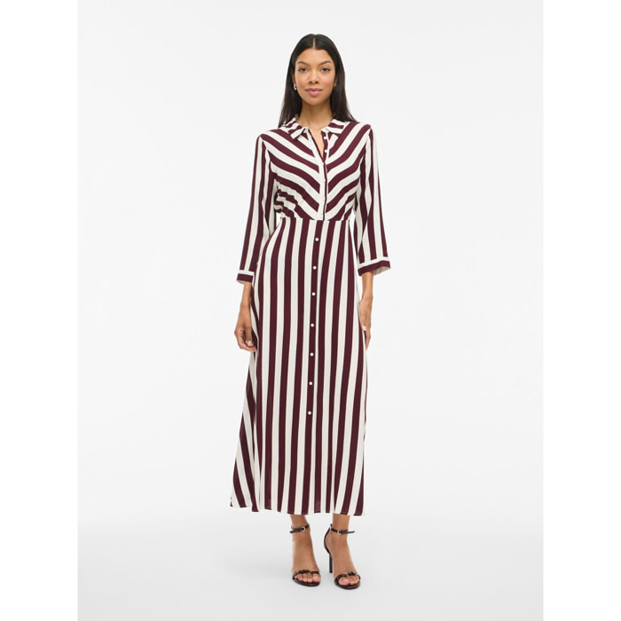 VILA - Vestido camisero Maxi