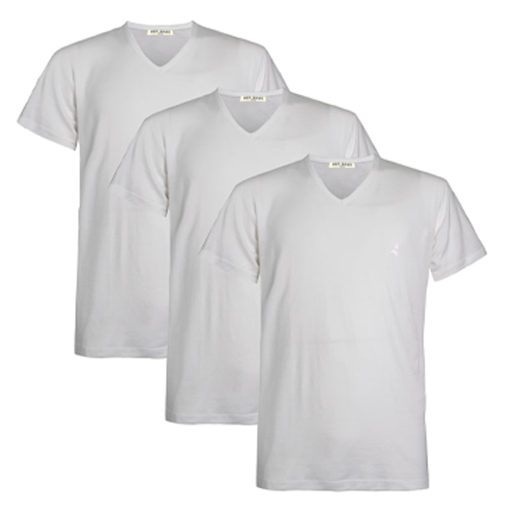 T-shirt Navigare in Cotone Interlock Scollo a V Art.912 Conf. Da 3pz, Bianco
