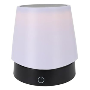 Well Home Lámpara de Mesa Retráctil con Luz LED SMD Blanca Cálida y Atenuación Continua Ø10,6x11,5cm