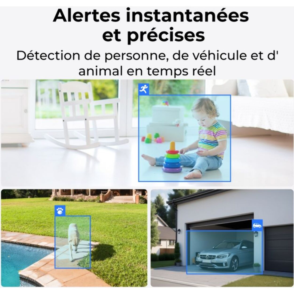 Caméra de surveillance REOLINK B310 Blanche + panneau solaire