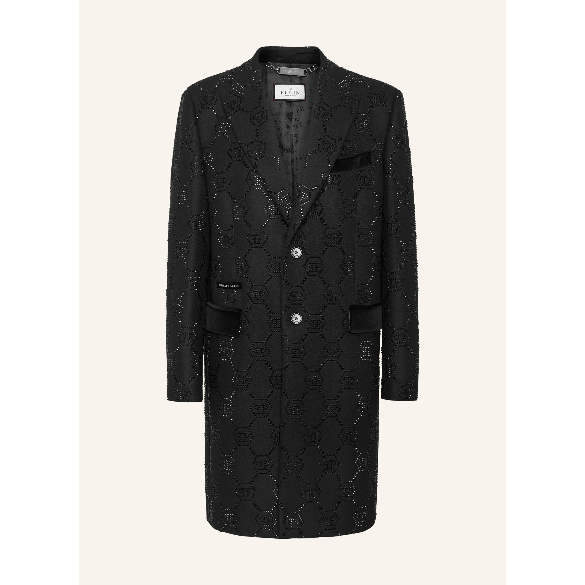 PHILIPP PLEIN ABRIGO LARGO MONOGRAM