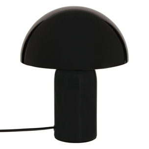 Lampe champignon secteur Lito noir H24,5cm