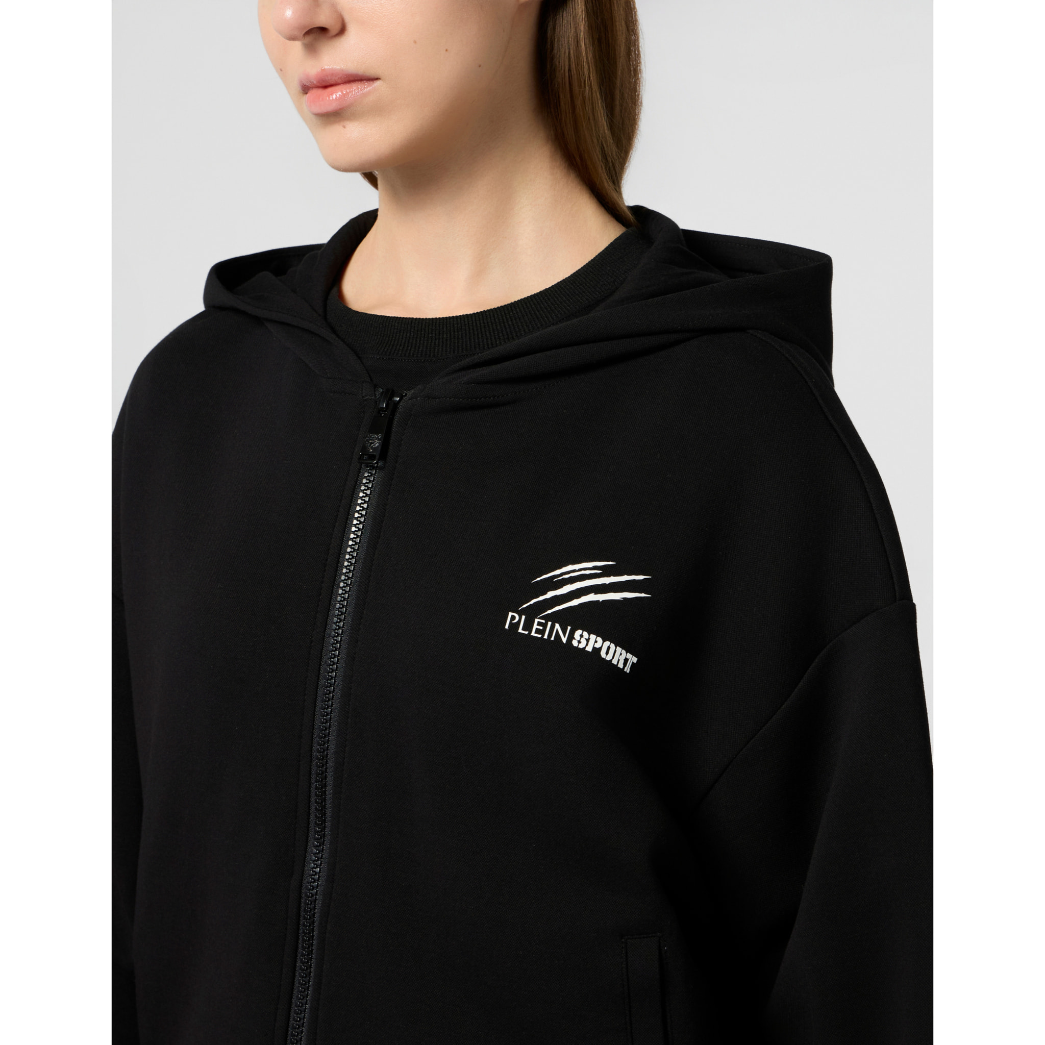 PLEIN SPORT Zip Hoodie Icon Scratch