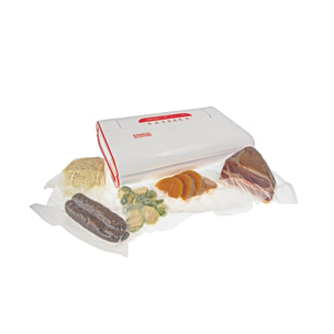 Machine à emballer sous vide alimentaire professionnelle NV401  - Double pompe à vide, accessoires variés, économique et sécurisée - Idéale pour aliments secs, humides et délicats - Kit complet inclus