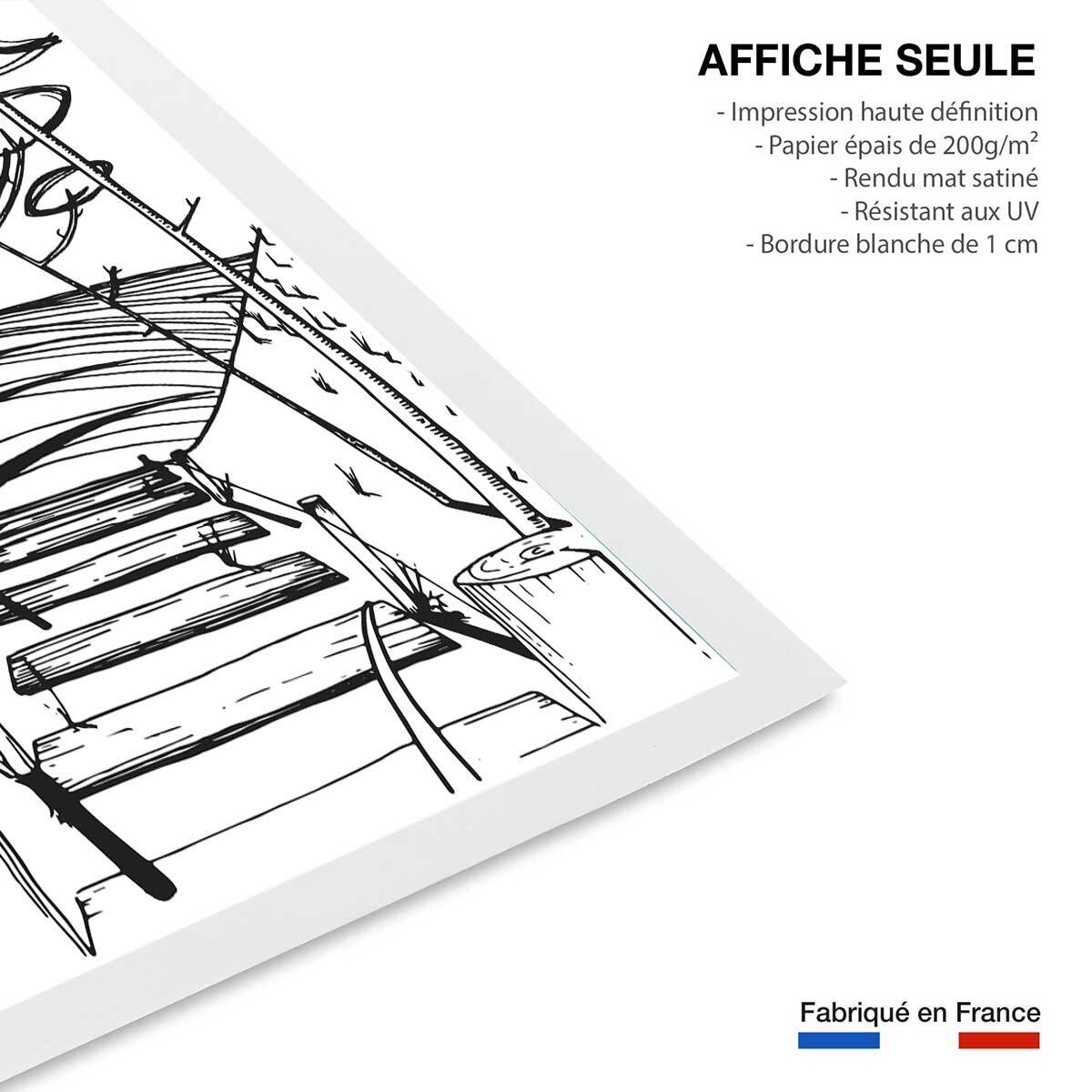 Poster spot landais Affiche seule