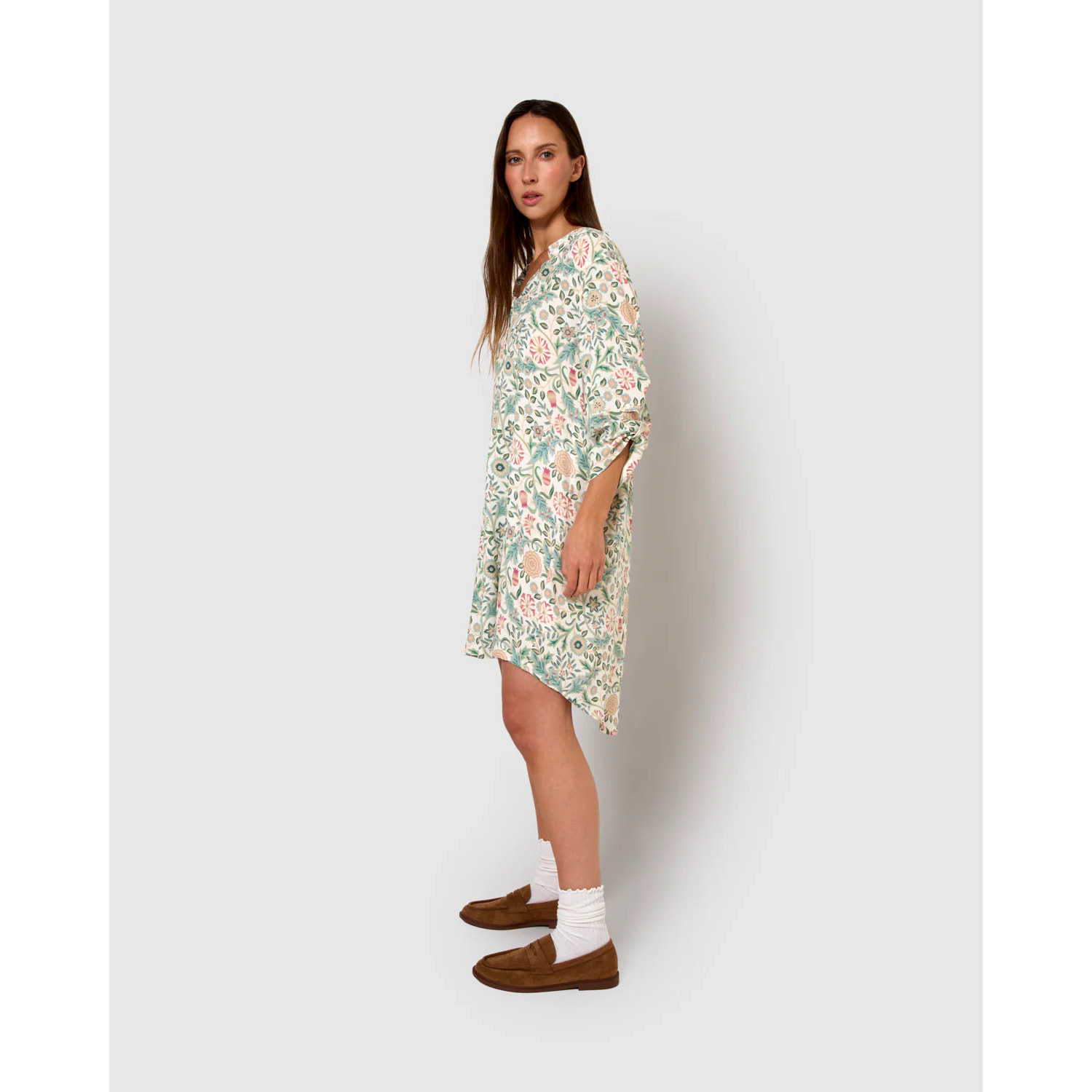 Vestido viscosa zanzibar rosa