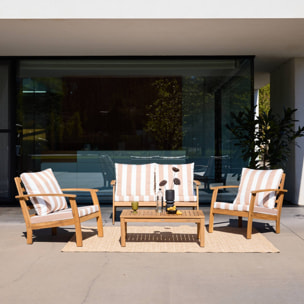 Salon de jardin bois d'acacia 4 places USHUAIA