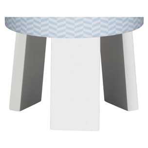 Lampe de chevet avec pied en coton Bleu