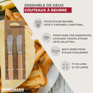 Ensemble de 4 Couteaux à beurre 18 cm Fackelmann Sybarys