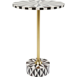 Table d'appoint Domero Star marron et blanche Kare Design