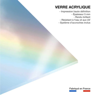 Tableau arc en ciel pastel Tableau plexiglas