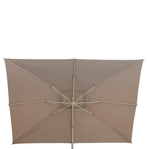 Parasol déporté rectangulaire "Melhia" lin 4x3m