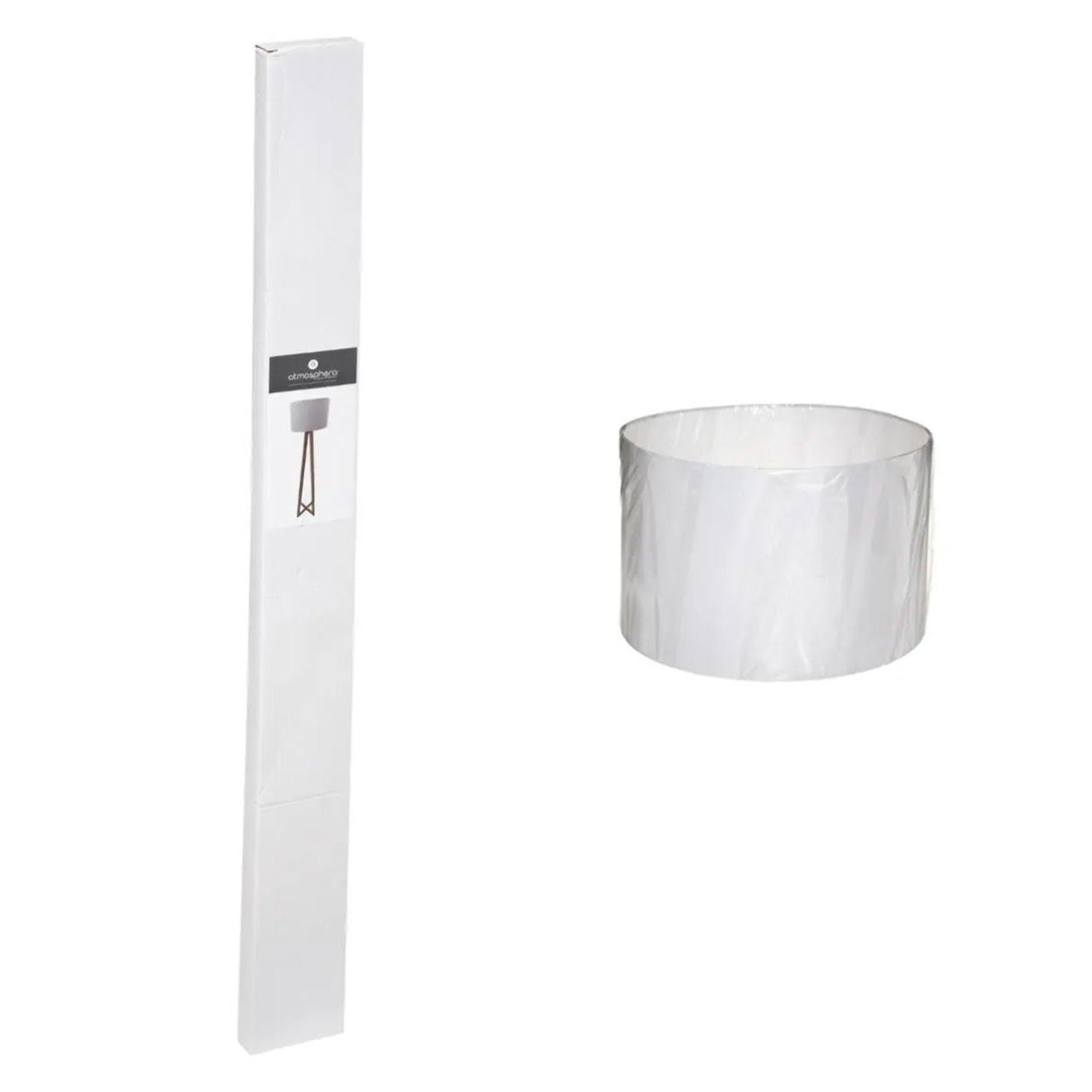 Lampadaire "Molu" bois blanc H140cm