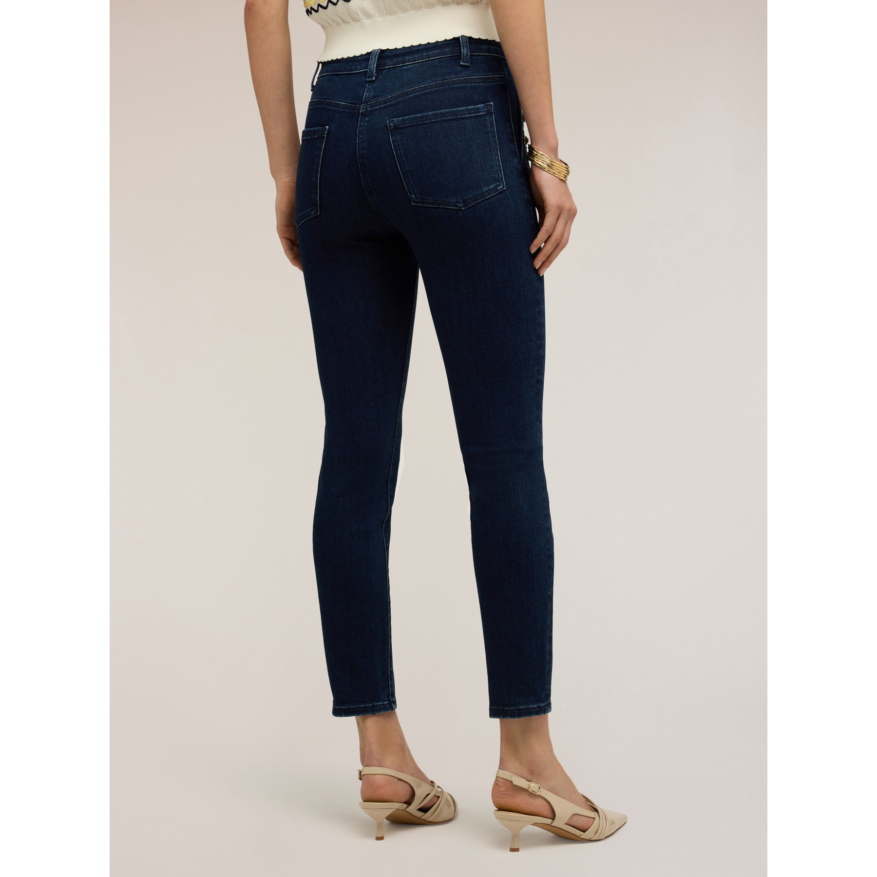 Motivi - Jeans skinny con botones decorativos - Azul