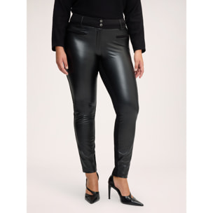 Fiorella Rubino - Pantaloni skinny in Punto Milano - Nero