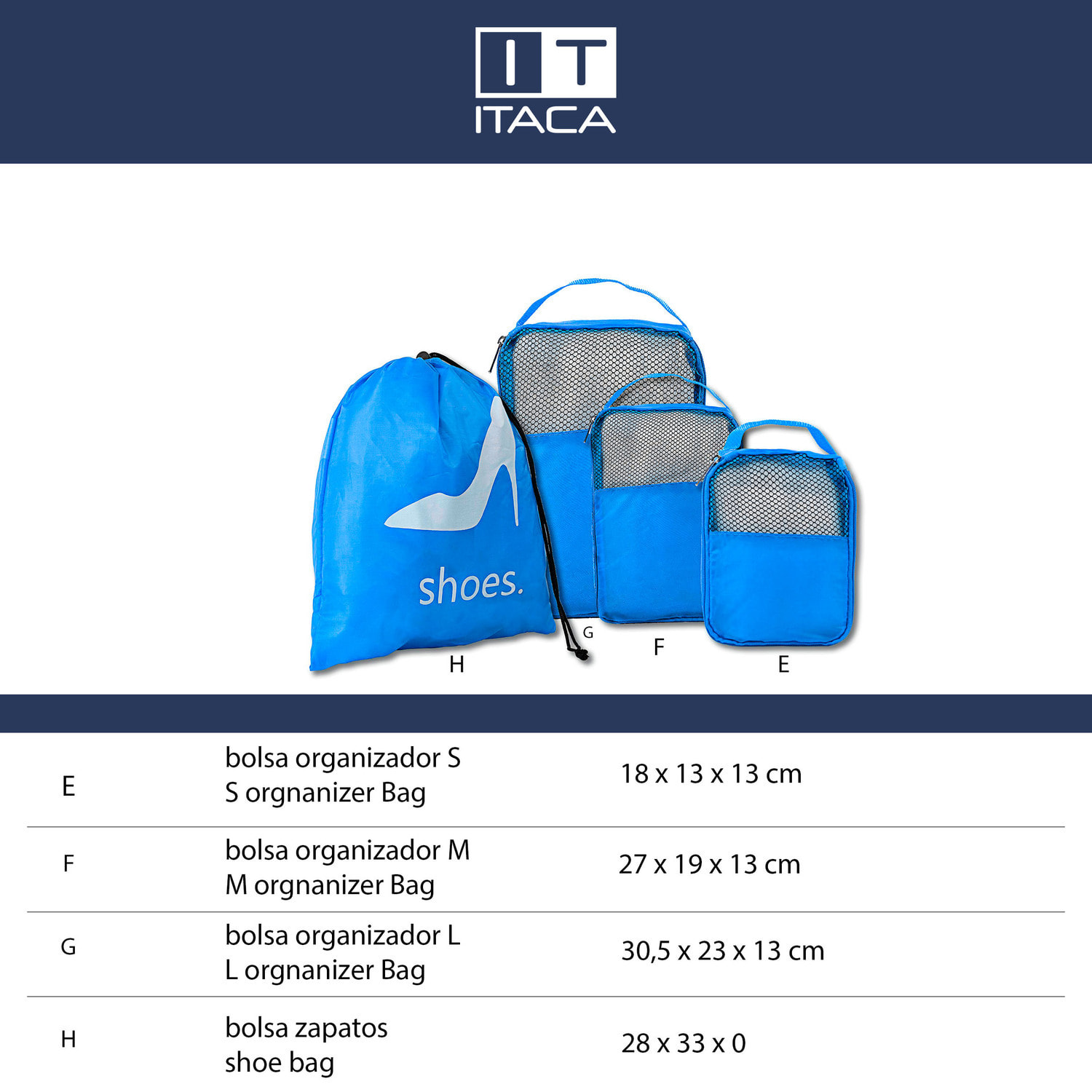 Bolsas De Viaje Itaca Solite Azul Marino