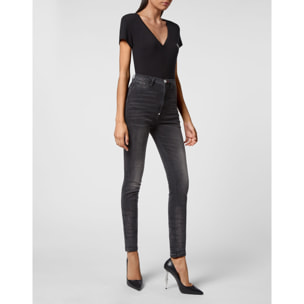 PHILIPP PLEIN Jegging de cintura alta ICONIC PLEIN