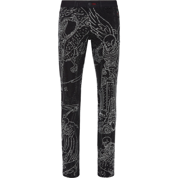 PHILIPP PLEIN Jeans taglio straight TATTOO