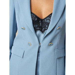 Oltre - Blazer con botones joya - Light - blue