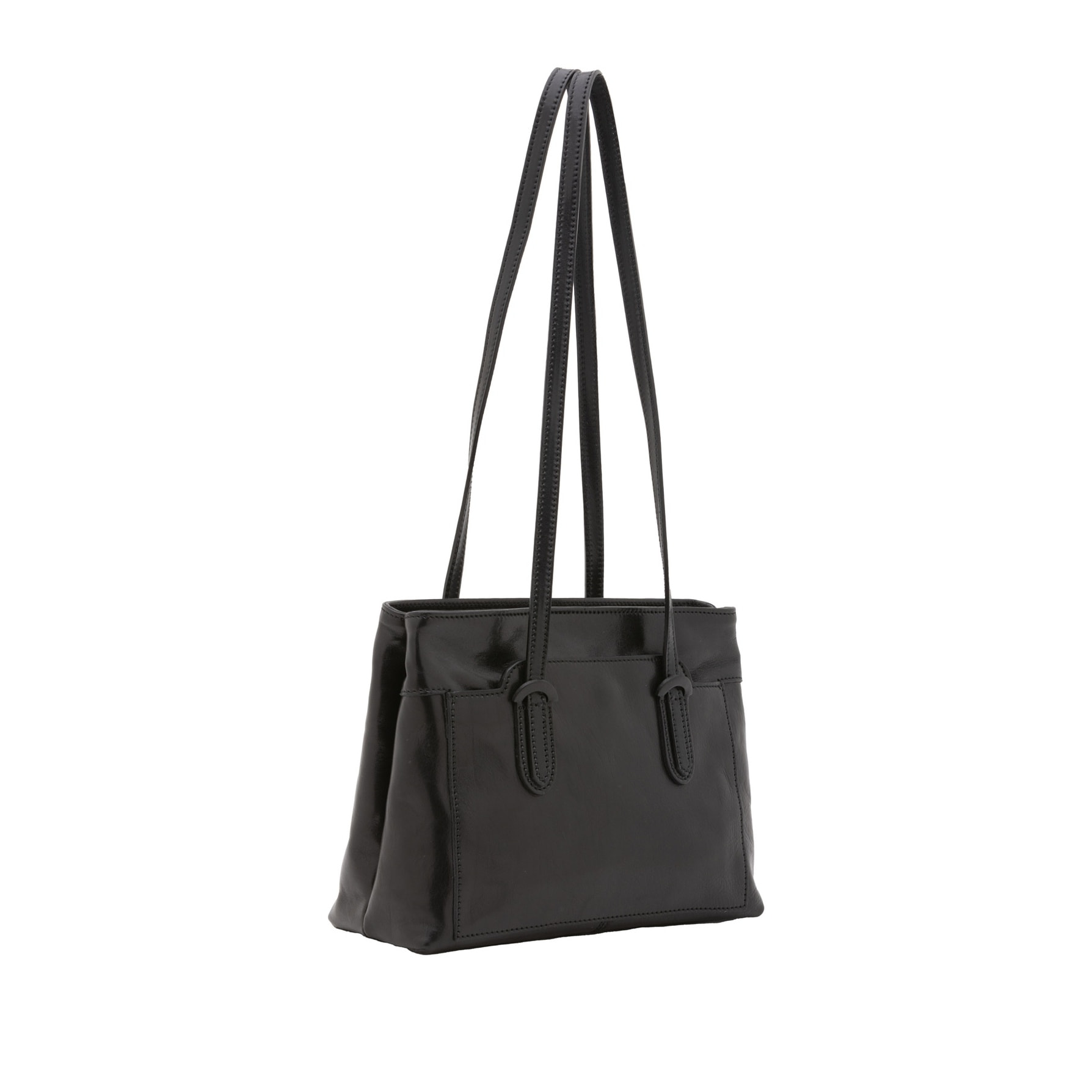 Borsa a spalla da donna - Modello False - Vera pelle - 23.0 x 30.0 x 12.0 cm