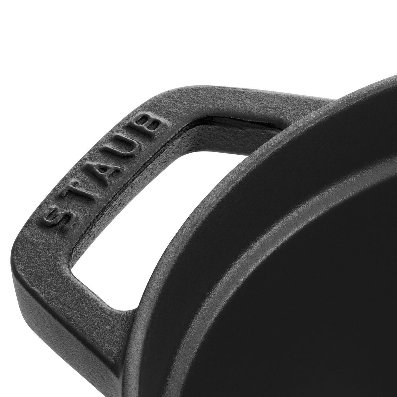 Cocotte en Fonte, Ovale, Ø 29 cm, 1 L, Noir Mat