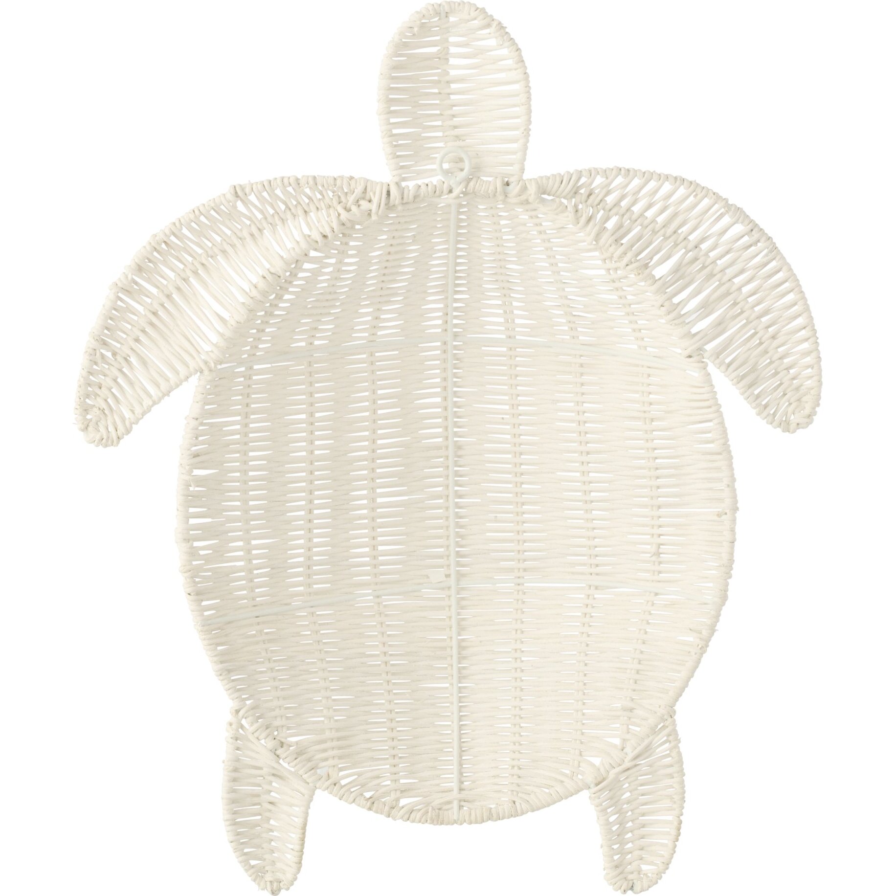 J-Line Décoration Murale Turtle - métal - blanc cassé - large
