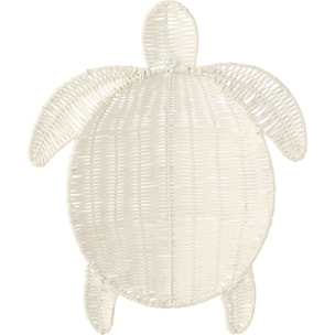 J-Line Décoration Murale Turtle - métal - blanc cassé - large