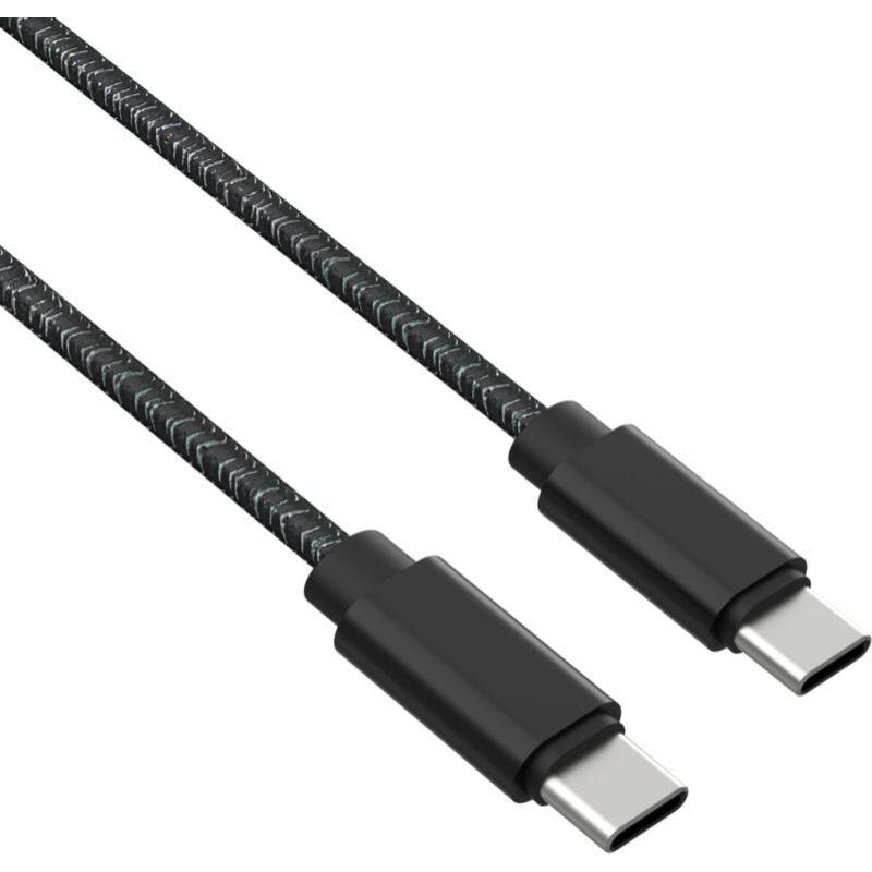 Chargeur USB C ADEQWAT Chargeur USB C x2 65W +Cable USB-C Noir